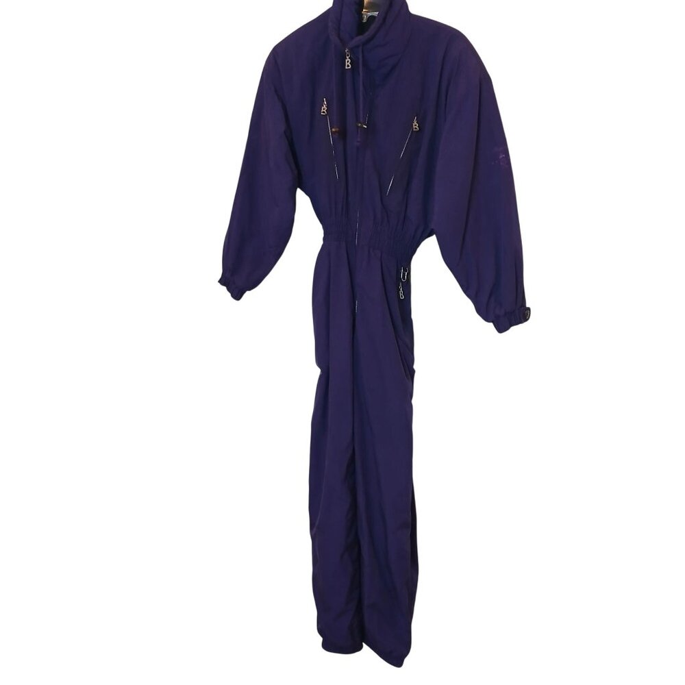 Bogner Womens Purple Ski Overall Size 8 Nylon/Polyamide VTG 80's New Old Stock